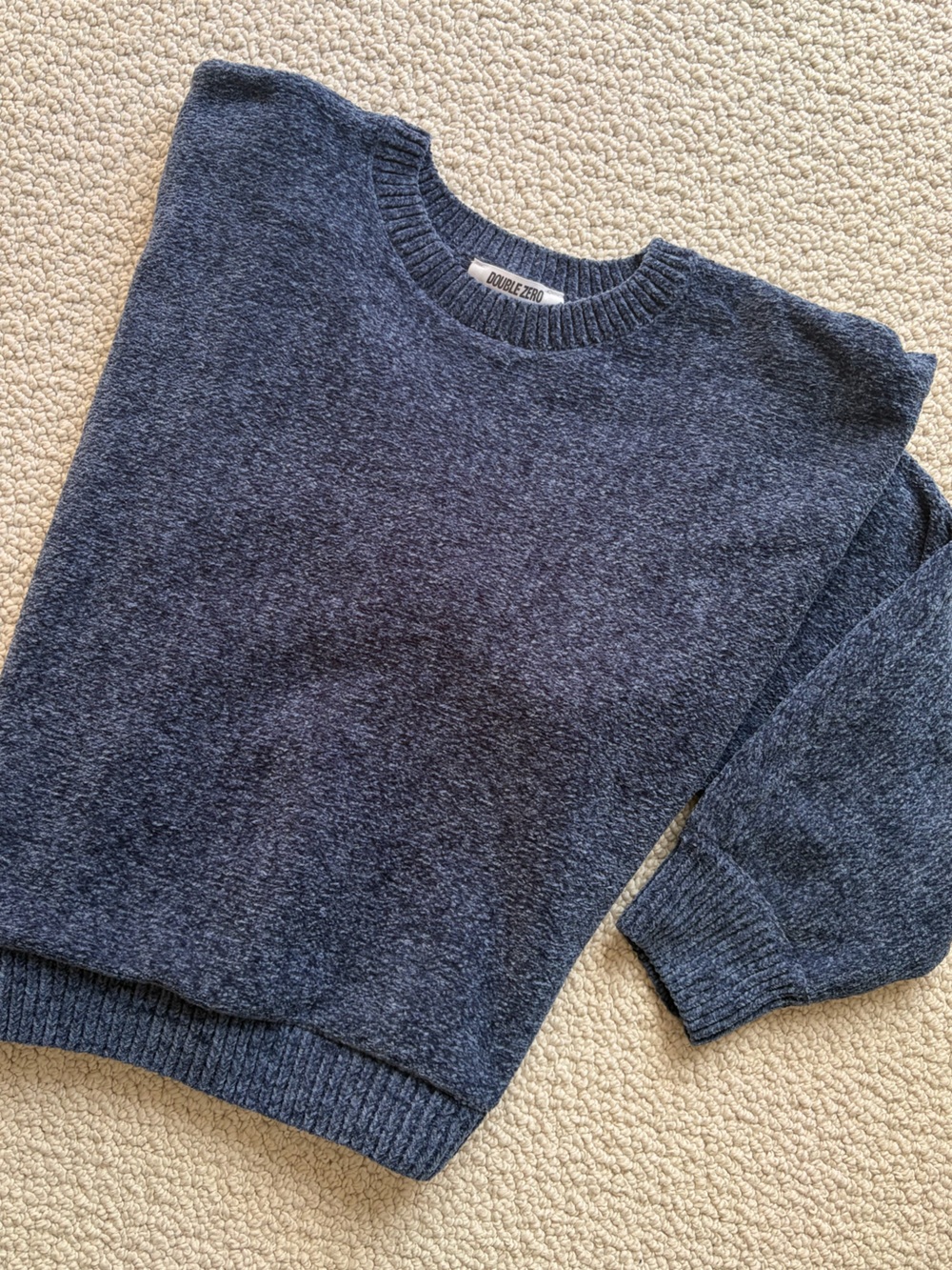 Double Zero Denim Blue Crewneck Sweater